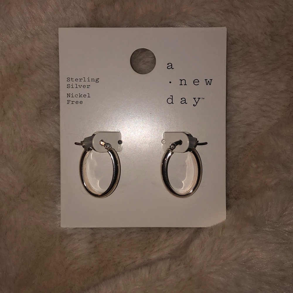a new day, sterling silver earrings